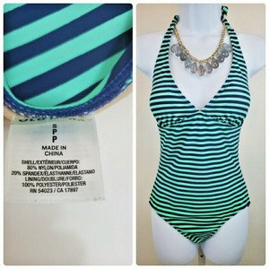 green halter swimsuit