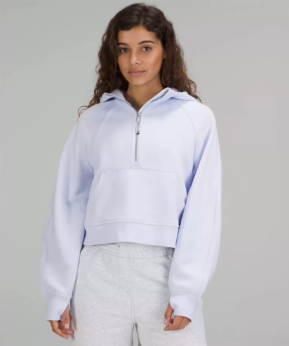 Lulu Scuba Half Zip Hoodie Sheer Blue