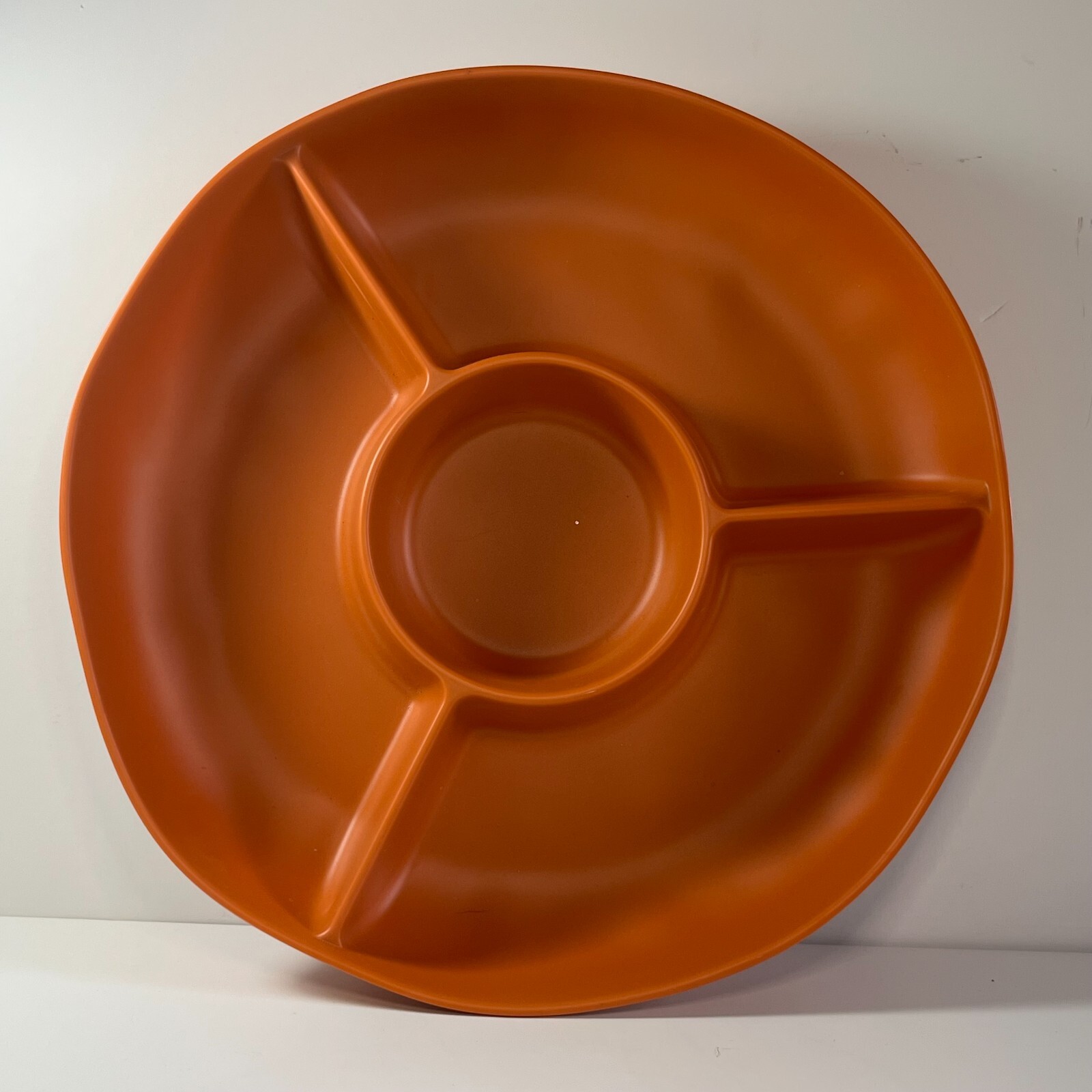 Sectional Serving Platter Tray Orange Robert Stanley Fall Harvest Thanksgiving