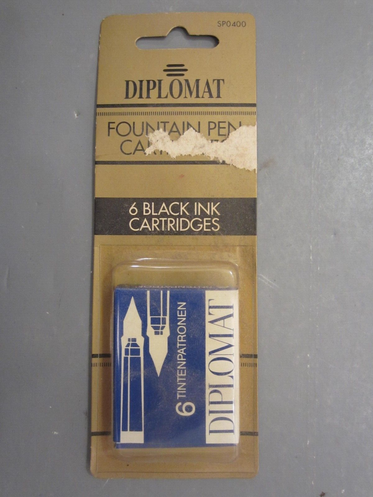 Diplomat Fountain Pen Ink Cartridges 6-pack Black - NEW