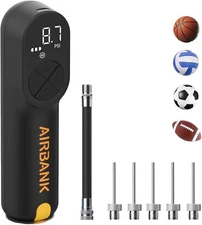 Airbank Electric Ball Pump with gauge for Football, Volleyball, Basketball...