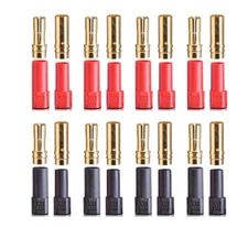 8Pairs XT150 Connector Adapter Set Female Male 6mm Banana Bullet Plug for RC Car
