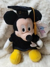 2002 Graduation Mickey Mouse WDW Disneyland bean bag Plush mbbp