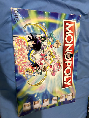 Sailor Moon Monoploy 8+ 2-6 Player Game Board Game Nothing Missing *DAMAGED BOX*