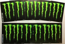 Monster Energy M-Claw Stickers 4 1/2" x 3" Set of 12 - New