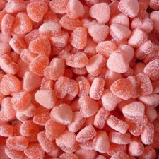 Strawberry & Custard Hearts | Small Fizzy Treats | Red Bulk Buy Bags | Halal