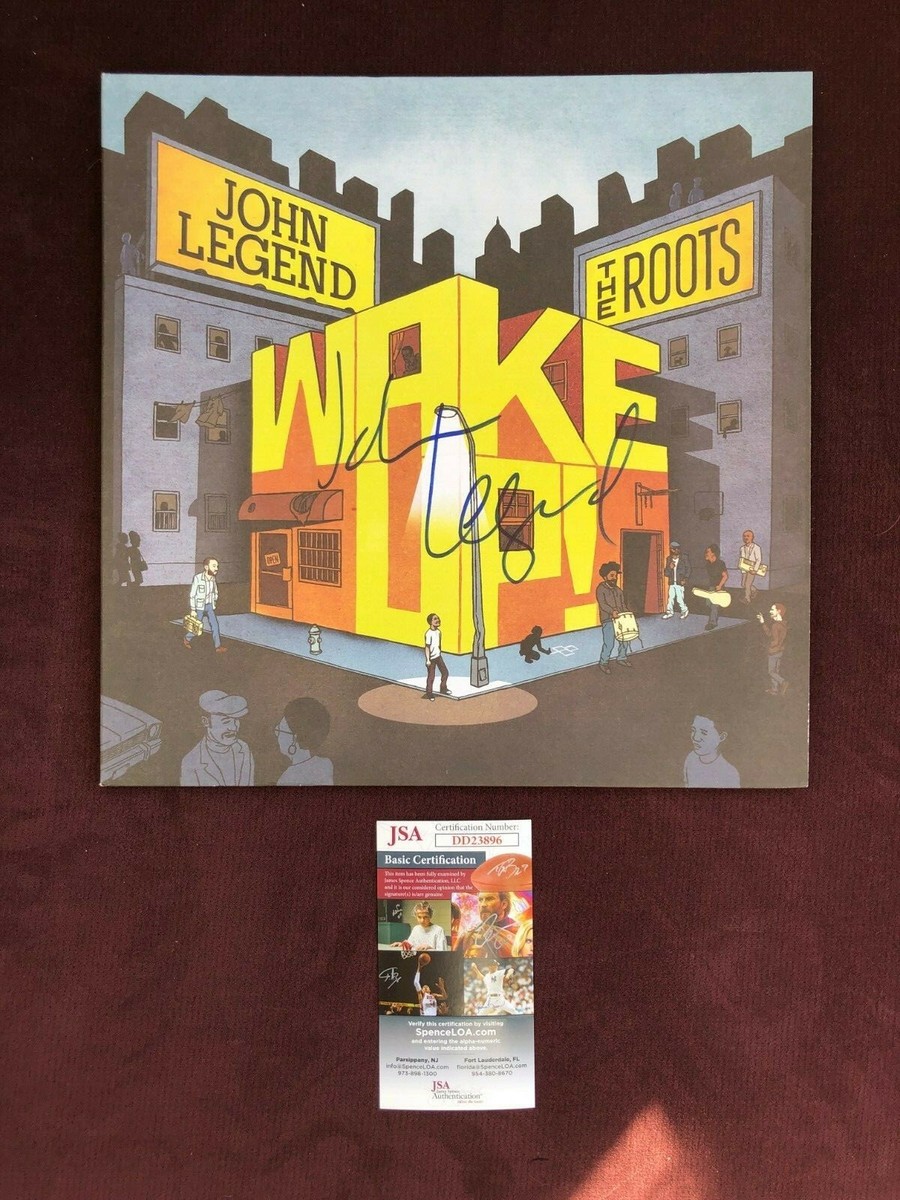 JOHN LEGEND SIGNED WAKE UP! THE ROOTS LP ALBUM AUTOGRAPH JSA