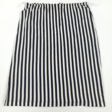 Gudrun Sjoden Jupe Femme Taille S Coton Bio Noir Blanc Rayé Femme Petite