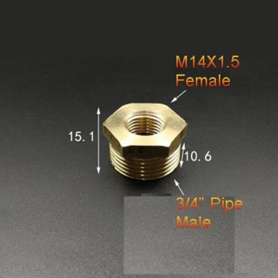 Adaptateur Laiton M14x1.5 Vers G1/2 Pour Nettoyeur Haute Pression - Connecteur Universel étanche - 5