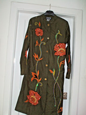 Gorgeous Embellished Duster Coat By Indigo Moon Size Small