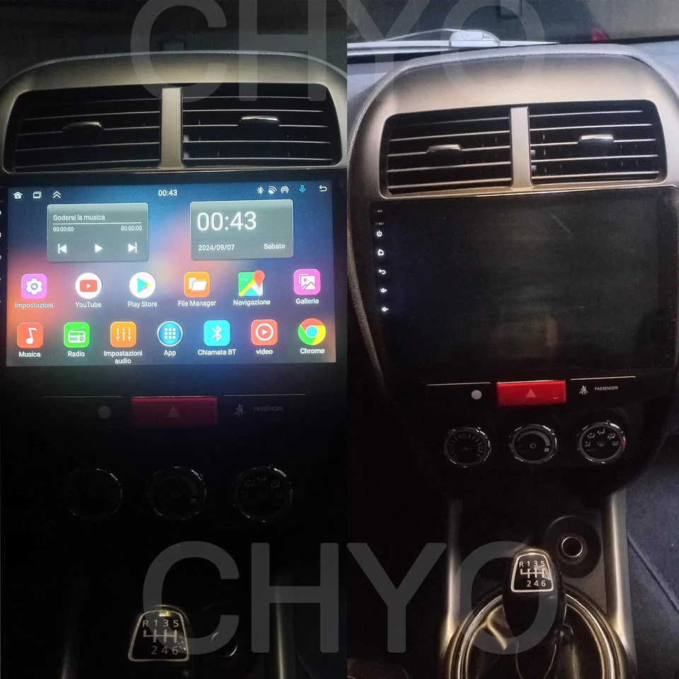 4+64G Android14 CarPlay Autoradio Für Mitsubishi ASX 2010-2017 GPS FM WIFI Navi - Bild 3 von 4