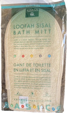 Earth Therapeutics Loofah Sisal Bath Mitt Natural Exfoliating Body Glove New