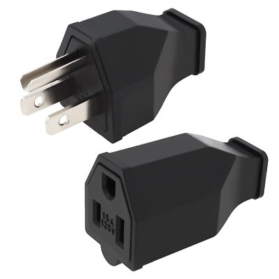 #ad Electrical Replacement Plug amp; Connector Set Extension Cord Ends Male and Female $10.13
