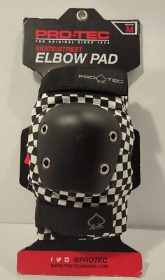 Pro-Tec Skate/Street Elbow Pads - Black Checker Elbow Pads - Size Medium