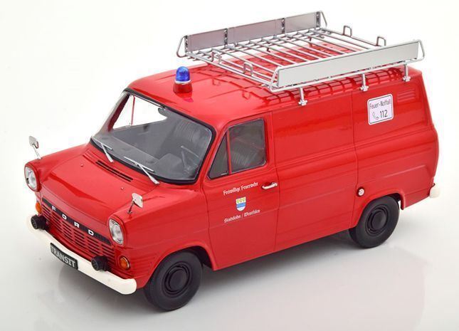 ル 年末のプロモーション Ford Scale 1:18 KK Transit Feuerwehr 1970 Van Delivery 乗用車
