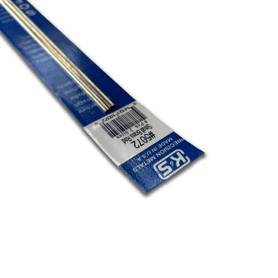 K&S Metals 5072 biegbares Messingstangen-Sortiment: (1/16, 3/64) x 12 lang (1 Stück E