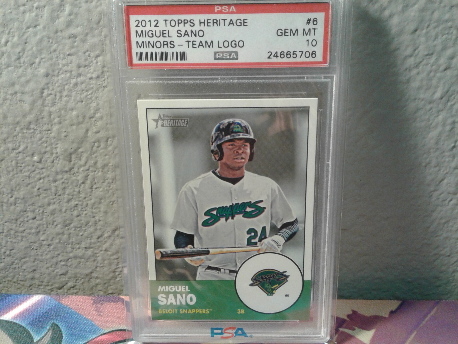 2012 Topps Heritage Minors #6 Miguel Sano Rookie PSA 10 GEM MINT Minnesota Twins