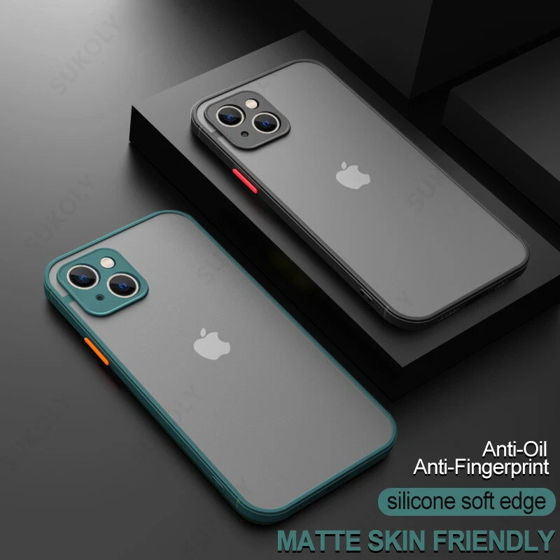 Acrilico Custodia Per iPhone 17 Pro Max 16 15 Plus 14 13 12 Opaco Ibrido Cover - Immagine 3 di 4