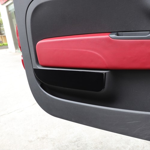 Glossy Black Interior Door Panel Trim Sticker For Fiat 500 Abarth 595 695 2010+ - Picture 10 of 22
