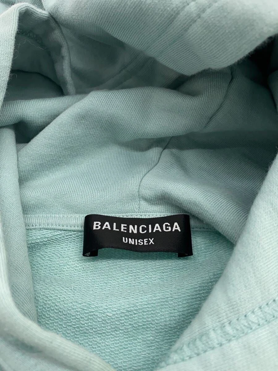 FELPA CON CAPPUCCIO BALENCIAGA BB PARIS ICON S COTONE verde usata