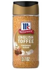 McCormick Finishing Sugar, English Toffee, Limited Edition, Rich & Buttery 3.7oz