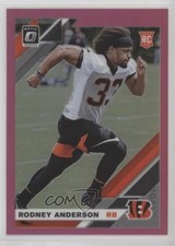 2019 Panini Donruss Optic Rookies Pink Prizm Rodney Anderson #134 1t5