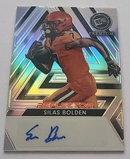 Silas Bolden 2024 Leaf Press  Silver Auto /25 + Bonus BC Lions Texas Longhorns 