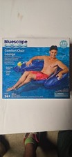 Bluescape Blue Inflatable Comfort Chair Lounge Pool Float, Age 14 up, Unisex