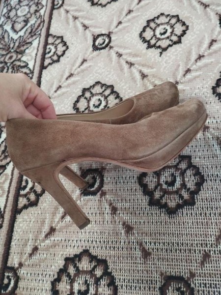 Women Paul Green Heels Beige Suede 37.5