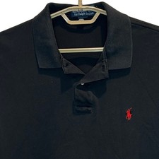 Polo Ralph Lauren Polo Shirt XL Men's Navy Red Pony Logo Short Sleeve Cotton