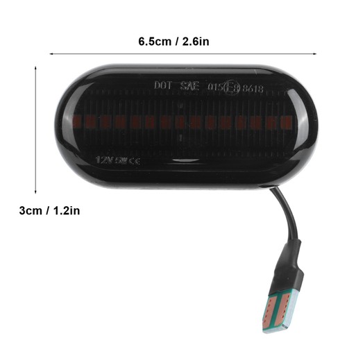 LED Blinker Turn Fit For Clio Car LED Dynamic Side Marker Flowing Turn Ligh RZRT - Picture 17 of 22