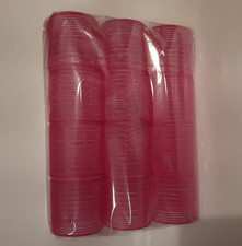 24 Pcs Pink Mesh Hair Curlers Rollers Plastic GA6002US Mesh Rollers Hair Styling