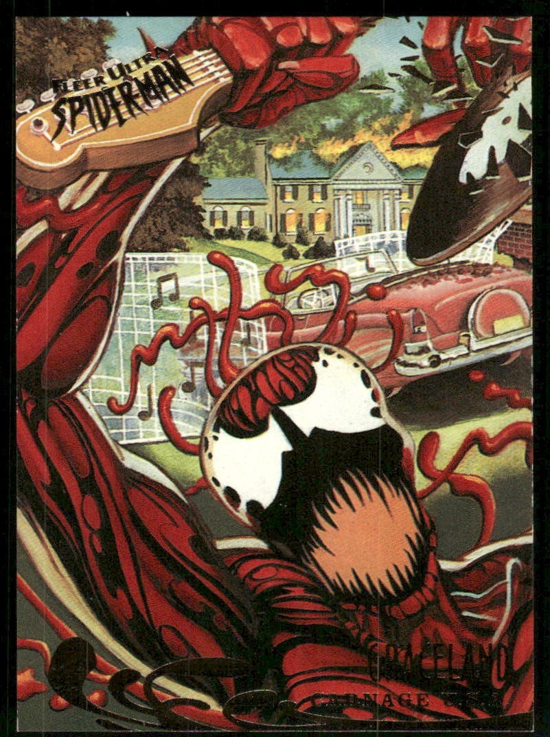 Carnage Graceland 1995 Spiderman Fleer Ultra Marvel Card #138 (NM)