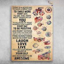 Eyeball Poster, Eyes Take Care - Today Is A Good Day To Have A Great Ay, To S...
