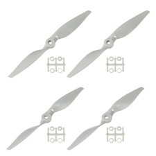 4Pcs RC Propellers 2 Vane Blades Props 9x4.5" 8x6" Grey with Adapter Rings