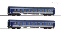 Roco 6280020 2-Teiliger Set 2: Reisezugwagen CD - Spur TT - Neu - OVP