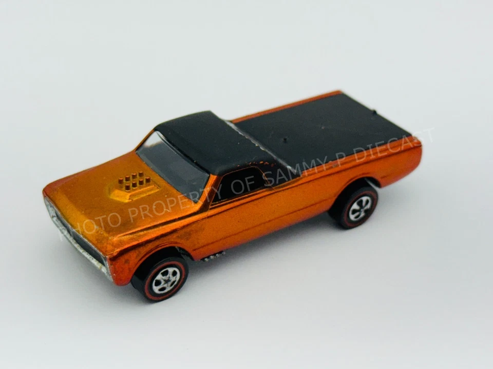 Hot Wheels Redline PERSONALIZADO FLEETSIDE Naranja EE. UU. Negro Interior ¡Muy Bonito!!! Foto 2 de 4