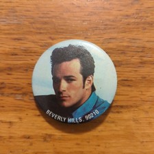 1991 Luke Perry Beverly Hills 90210 Pinback Button Badge 1.75”