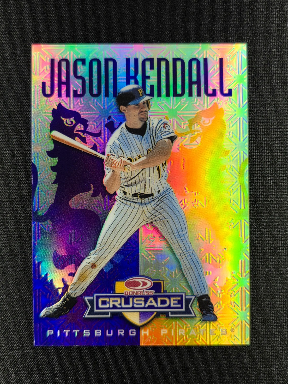 Jason Kendall 1998 Donruss Crusade Purple Refractor 46/100 #91 PIRATES