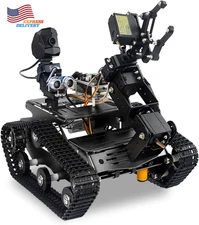 Smart Wifi Robot Kit for Raspberry Pi 5 4B 3B 4DOF Robotic Arm Track Tank NEW US