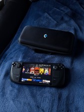 Valve Steam Deck 256GB Handheld LCD Gaming Console Black with Case and Charger