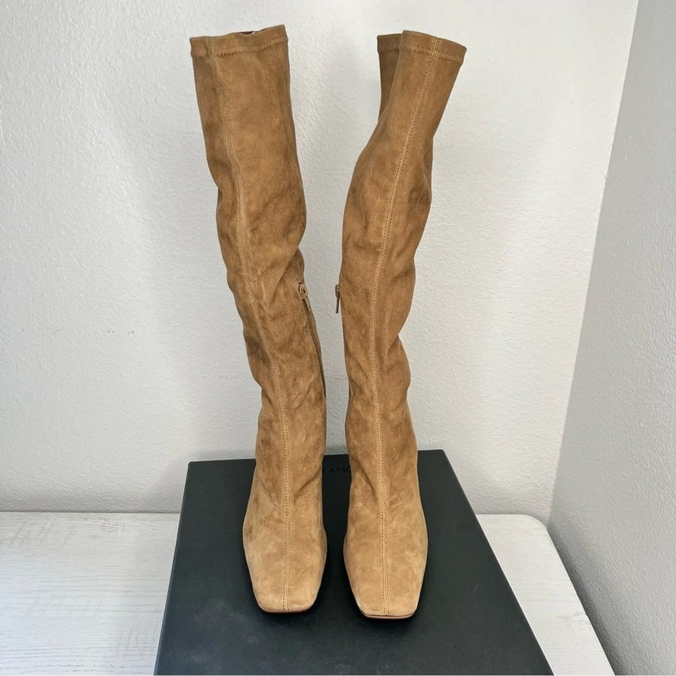 NOVO Tony Bianco Hamlet Sicília Stretch Kid Botas Altas de Camurça Tamanho 6.5 Novo Na Caixa - Imagem 2 de 4