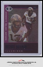 2021 Panini Chronicles Illusions Draft Picks #112 Rashod Bateman Purple RC #3/49