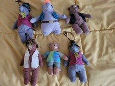 LOT OF 6 DISNEY'S " THE COUNTRY BEARS " MCDONALD'S PLUSH, HAPPY MEAL TOYS