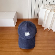 Celine Corduroy Baseball Cap