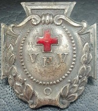 ✚9672✚ German WW1 Red Cross Women Society VFV Vaterländischer F. Verein badge