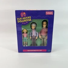 Vintage 1995 playskool Play Around GrandParent Dollhouse Doll Firgure Sealed Set