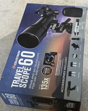 Celestron Travel Scope 70 Portable Refractor Telescope   70mm Aperture, Fully