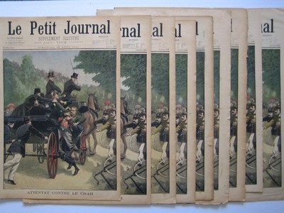 PRINT MAGAZIN KLEINE ZEITUNG 1900 PERSIEN PERSIEN MOZAFFER-ED-IN DÄNEMARK DANMARK