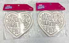 48 2 packs of 24 cardboard heart coloring craft 4" x 5" craft teacher supply